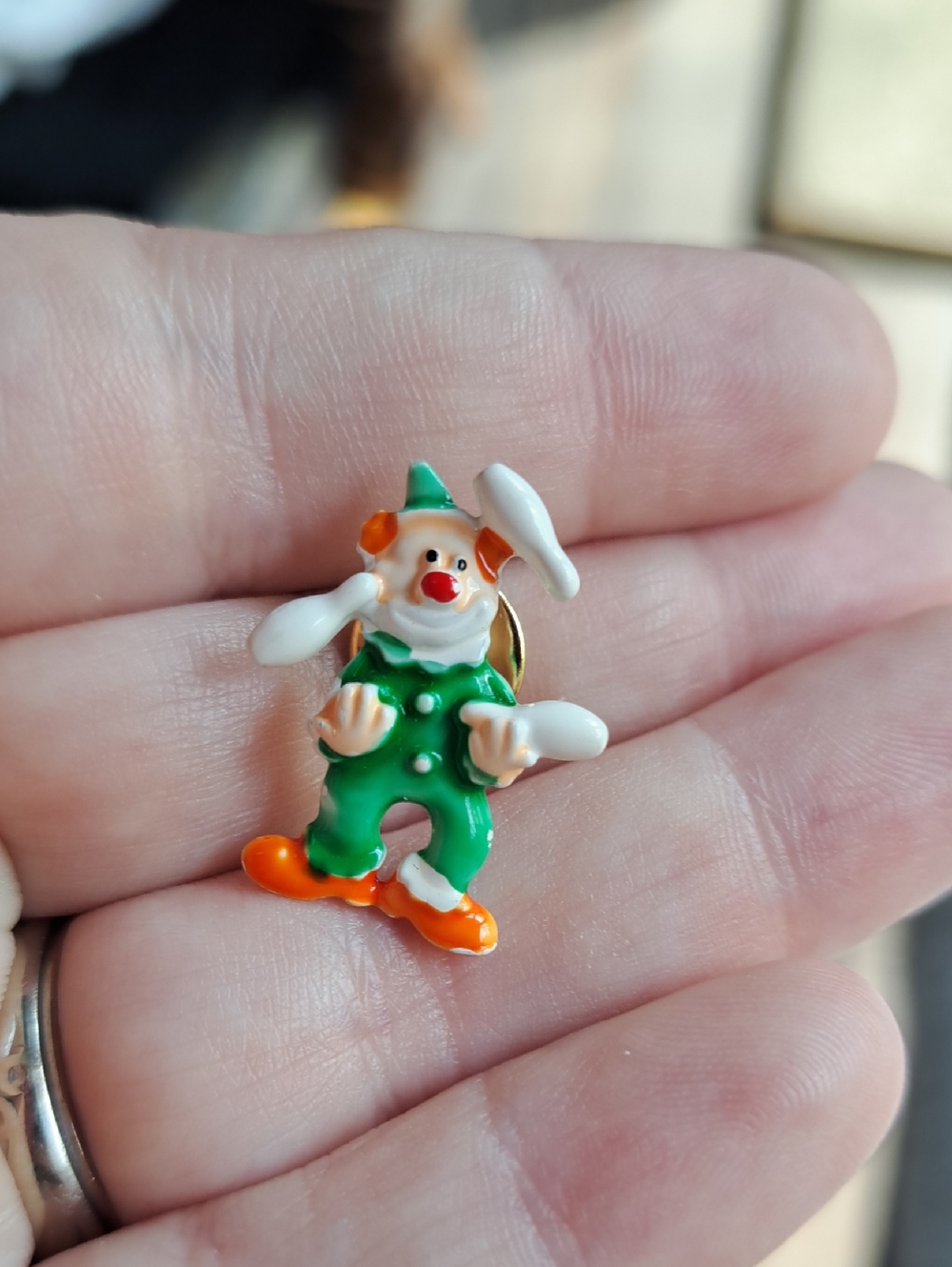 Vintage Jonette Jewelry Clown Pin